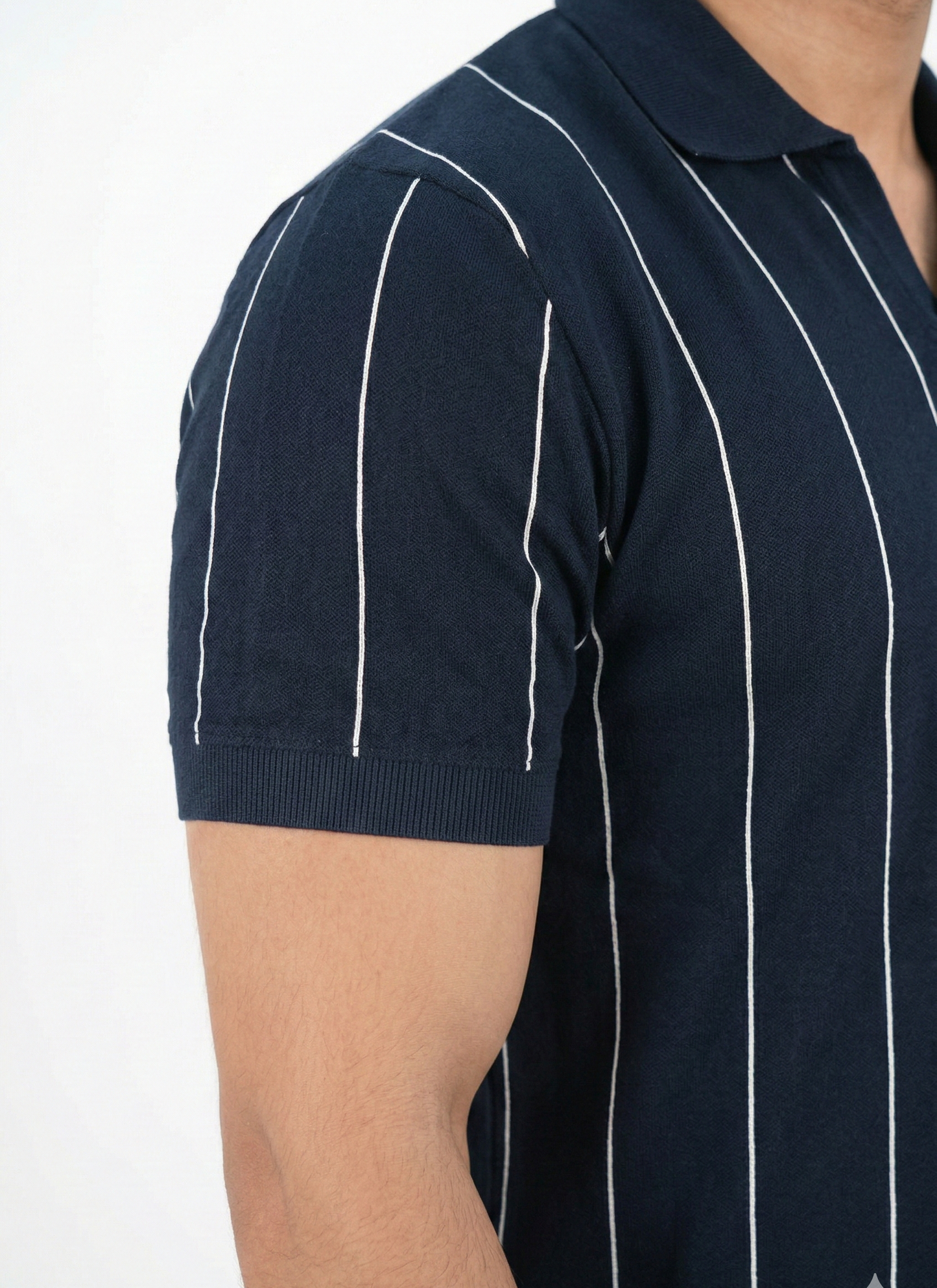 Striped Navy Polo Shirt