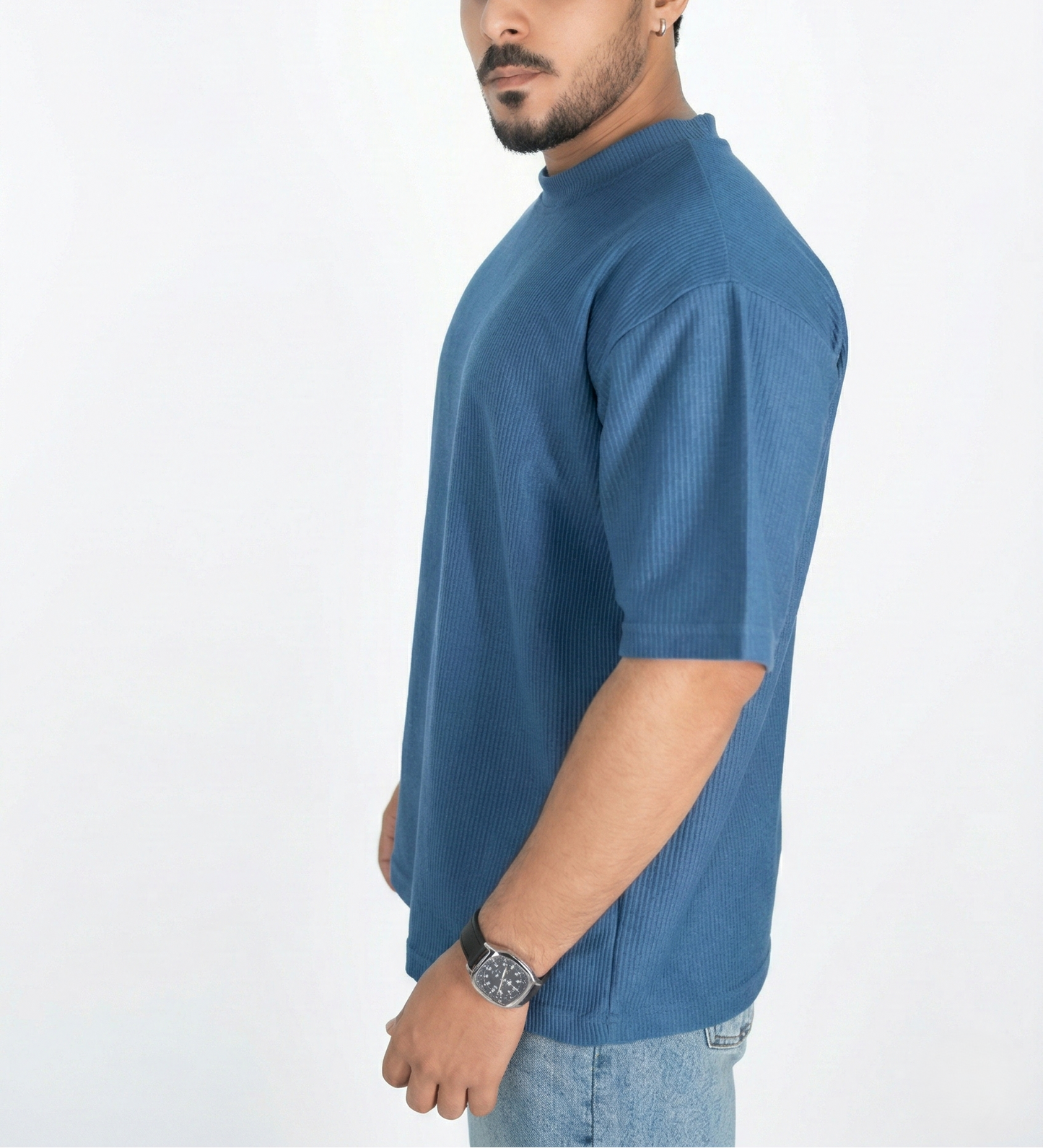 Ottoman Knit Textured T-Shirt