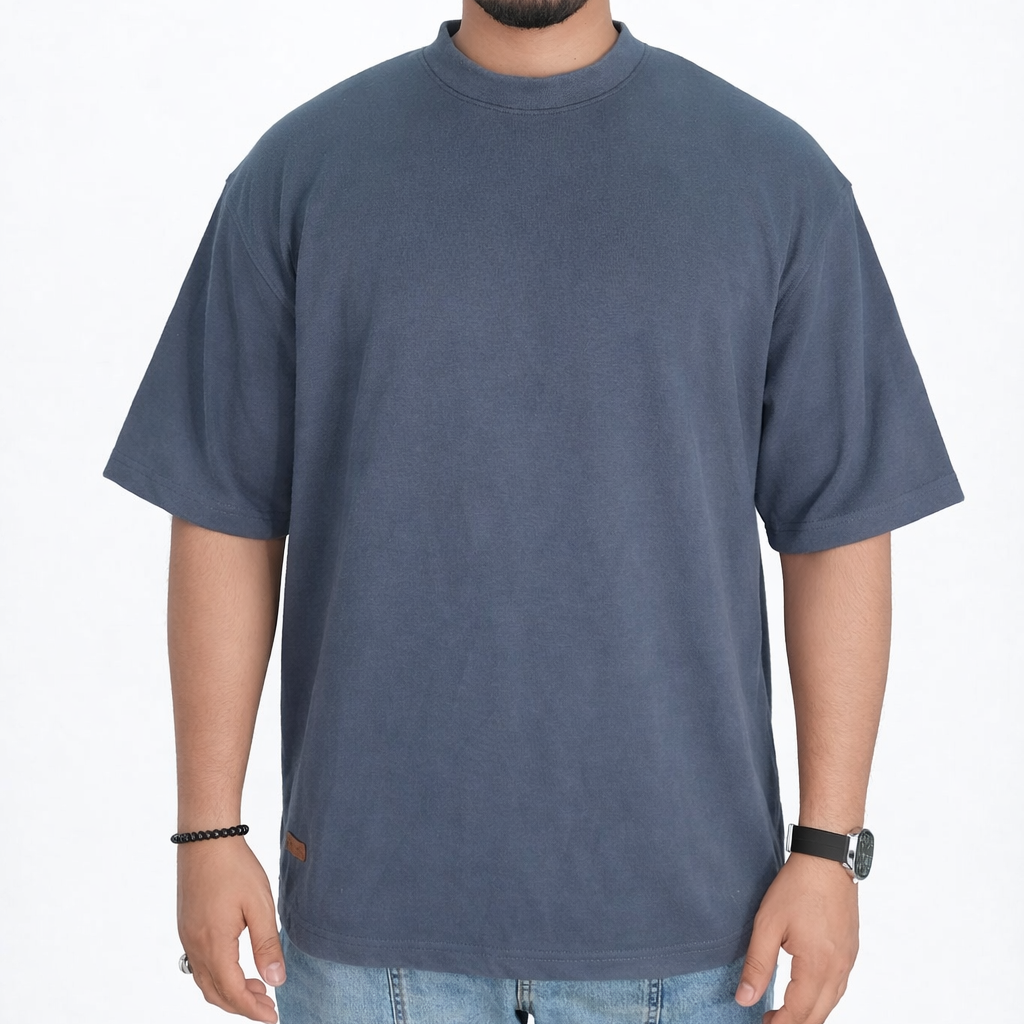 Ottoman Knit Textured T-Shirt