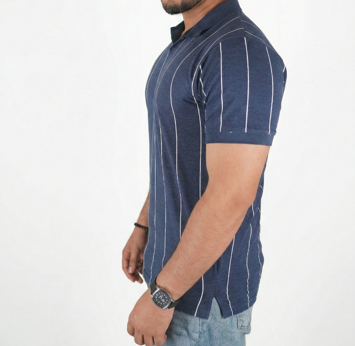 Striped Blue Polo Shirt