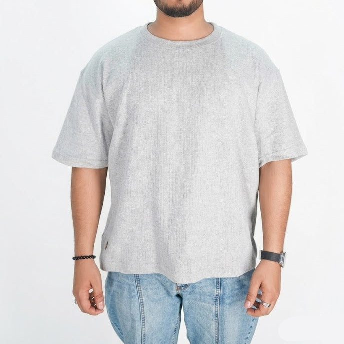 Ottoman Knit Textured T-Shirt